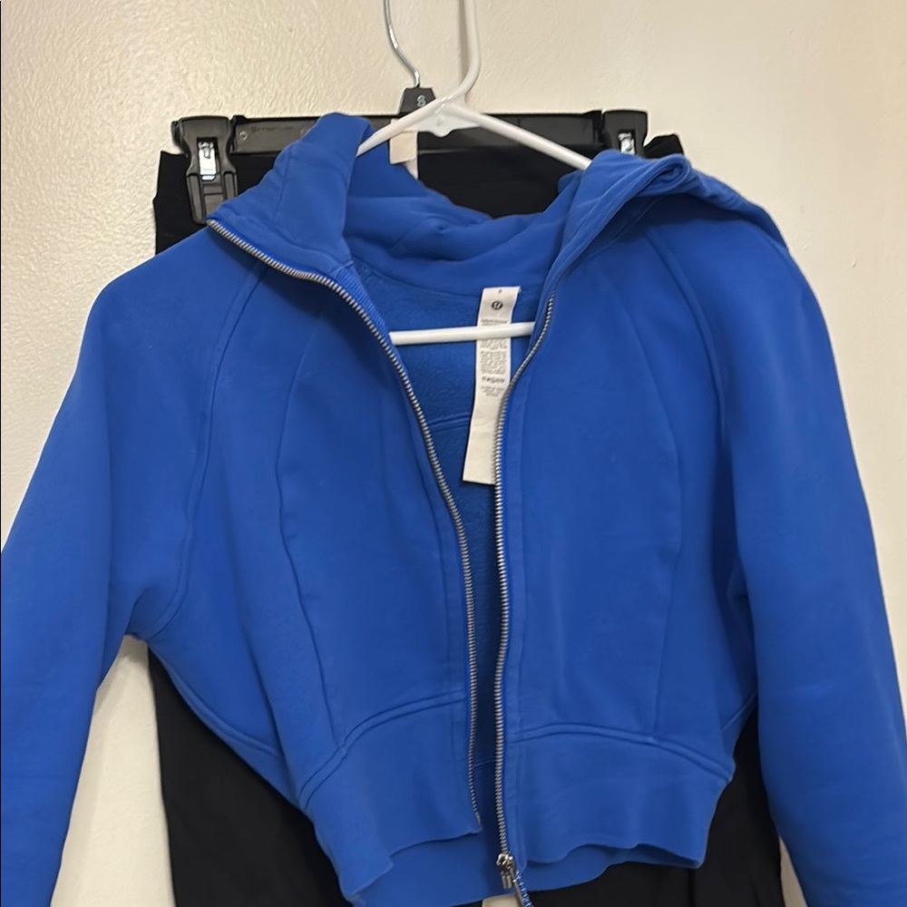 Blue Zip-Up Hoodie Lululemon
